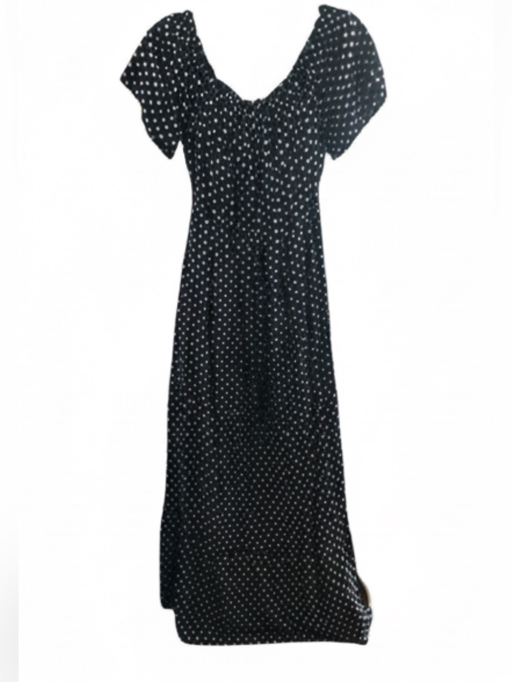 Navy Blue Polka Dot Dress